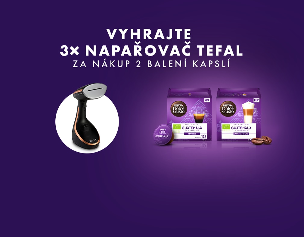 NESCAFÉ DOLCE GUSTO – Vyhrajte napařovač Tefal