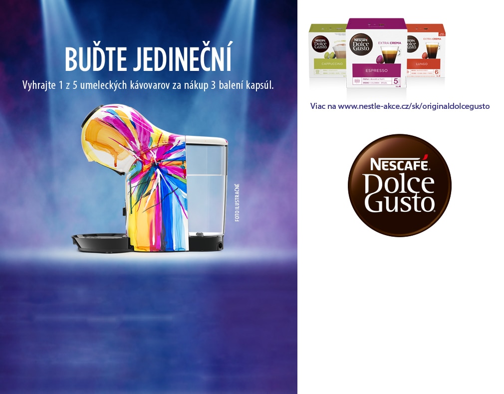 NESCAFÉ DOLCE GUSTO – Vyhrajte originálny kávovar Genio S