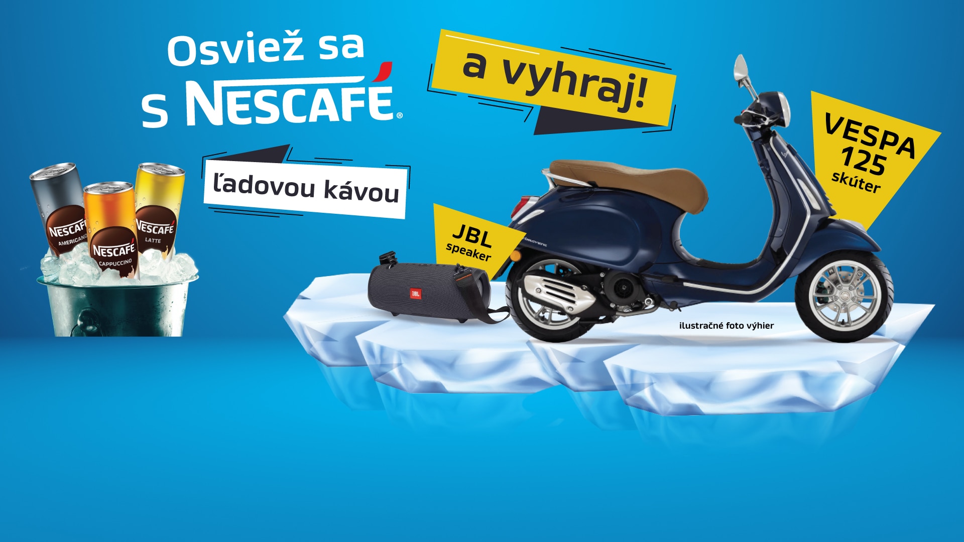 Kúpte akúkoľvek NESCAFÉ ľadovú kávu a vyhrajte jednu zo skvelých výhier!