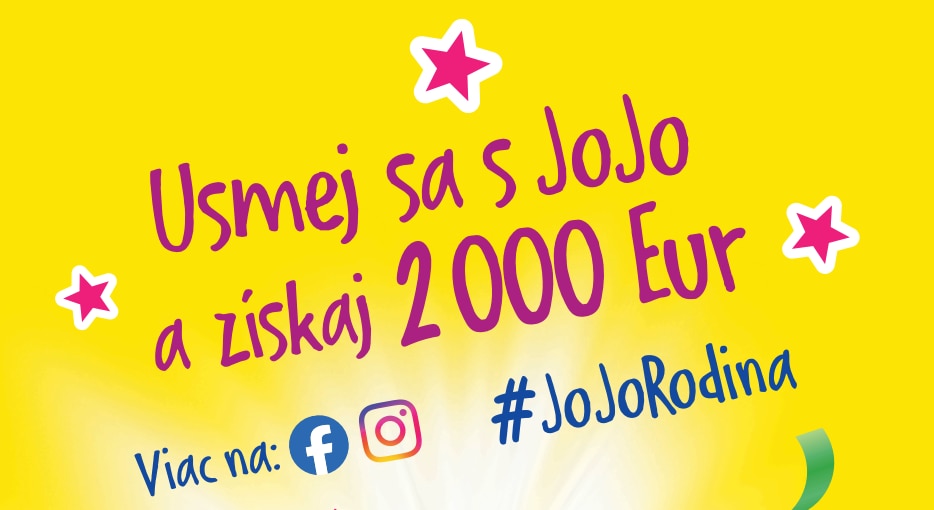 Usmej sa s JOJO a získaj 2 000 EUR