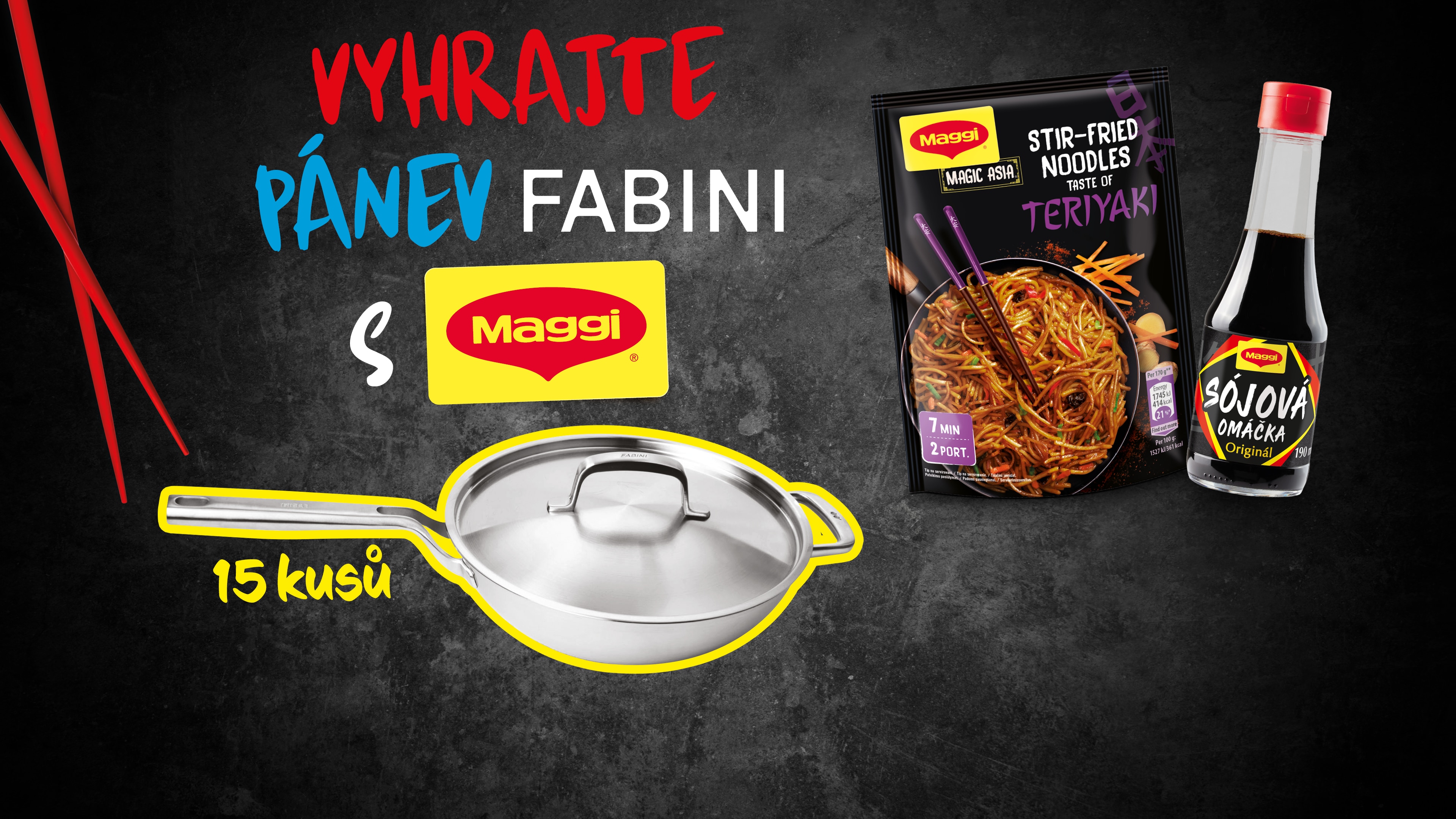 Vyhraj Wok pánev FABINI s Maggi na Globuse !